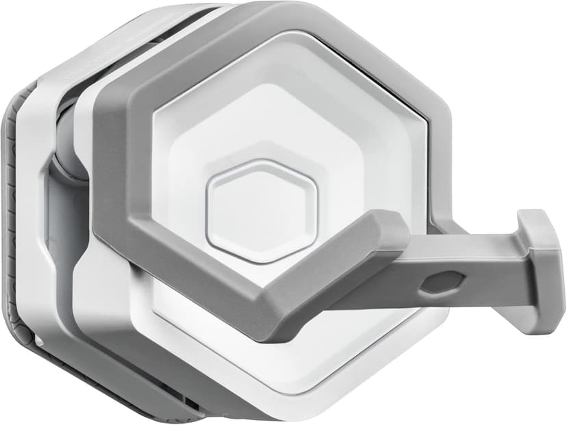 Cooler Master MasterAccessory GEM White Magnetized Multi-Surface Mounting Gaming Storage, Peripherals, Gamepads, Headsets, VR Headsets, Mobile Phones, Rubberized Protective Arms (MCA-U000R-WPHK00)