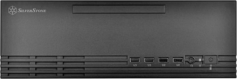 SilverStone Technology Milo 11 Slim & Compact Micro-ATX enclousre for Office or Home Theater, Requires TFX PSU (Sold Separately), SST-ML11B