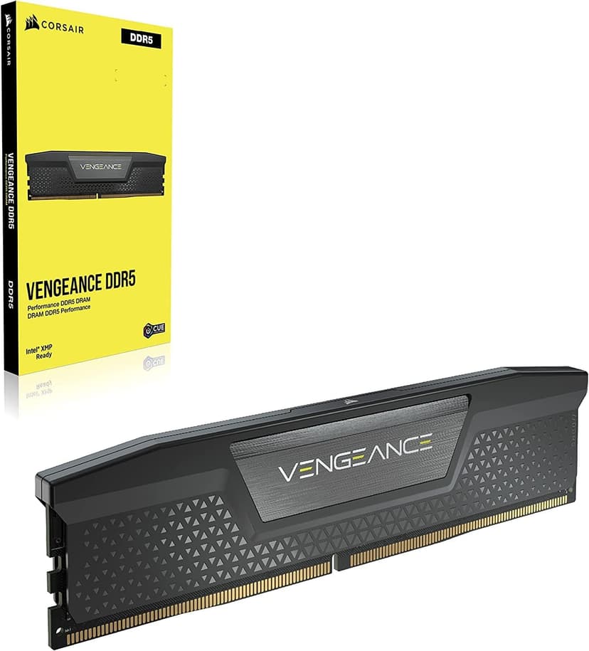 CORSAIR VENGEANCE DDR5 RAM 64GB (2x32GB) 5200MHz CL40-40-40-77 1.25V Intel XMP Desktop Computer Memory - Black (CMK64GX5M2B5200C40)