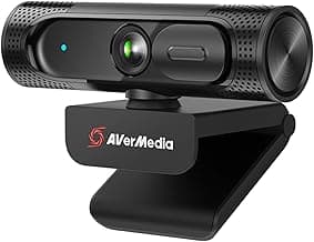 AVerMedia PW315 Full HD 1080p 60fps Webcam for Game Streaming, Video Calls and Content Creating with CamEngine and 3rd Party Software Support, TAA/NDAA Compliant