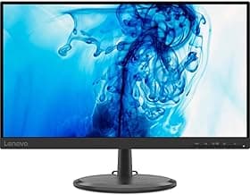 Lenovo D22e-20 Monitor, 21.45” FHD Display, Customizable Tilt Stand, HDMI and VGA Ports, 250 Cd/m² Brightness, Flicker-Free, 75Hz Refresh Rate, AMD FreeSync, Raven Black