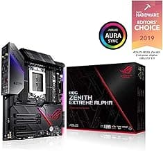 Asus Rog Zenith Extreme Alpha X399 HEDT Gaming Motherboard AMD Threadripper 2 (TR4) EATX DDR4 M.2 10G LAN USB 3.1 Gen2