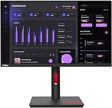 Lenovo ThinkVision T24i-30 24" Class Full HD LED Monitor - 16:9 - Raven Black