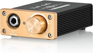 Douk Audio U3 Headphone Amps, Mini Hi-Fi Amplifier for Home Desktop PC 6.35mm / 3.5mm Headsets, Class A, RCA Input, DC 5V