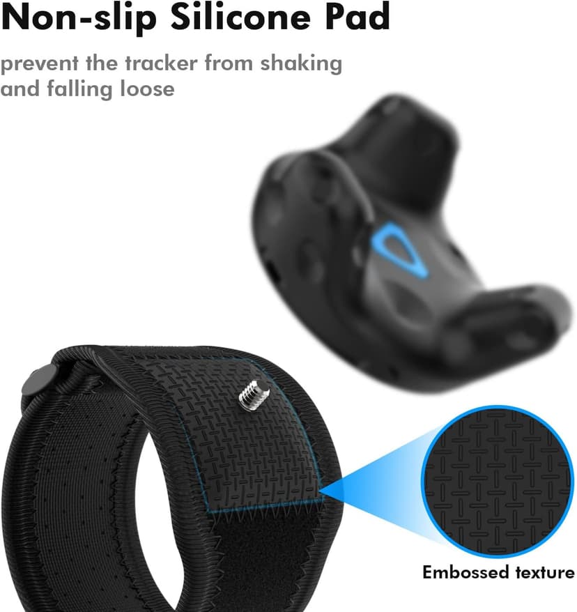 AMVR 5 Pcs VR Tracker Straps Accessories for HTC Vive 3.0, Adjustable Full Body Tracking Belts VR Hand/Foot Band Strap(1 Tracker Belt + 2 Palm Rings + 2 Foot Strings, Vive Tracker NOT Included)