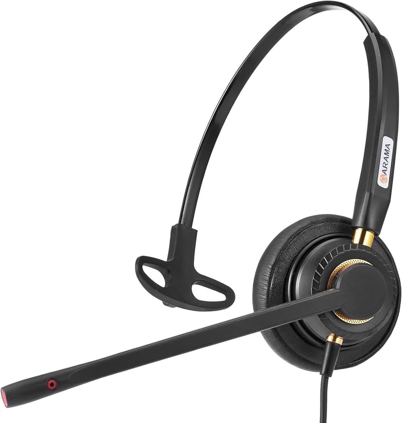 USB Headset with Microphone Noise Cancelling & Audio Controls Ultra Comfort USB Headphone for Computer Laptop Pc Business Skype UC Webinar Call Center Office