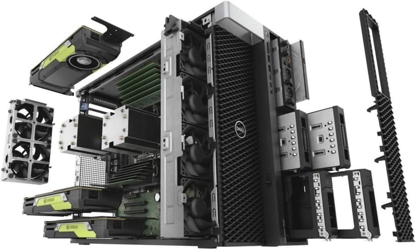 Dell Precision 7920 Tower Workstation, VR CG AI 4K Editing Rendering, 2X Intel Xeon Gold 6130 up to 3.7GHz (32-Cores), 192GB DDR4, 1TB SSD 4TB HDD, Quadro M5000 8GB, Windows 10 Pro (Renewed)