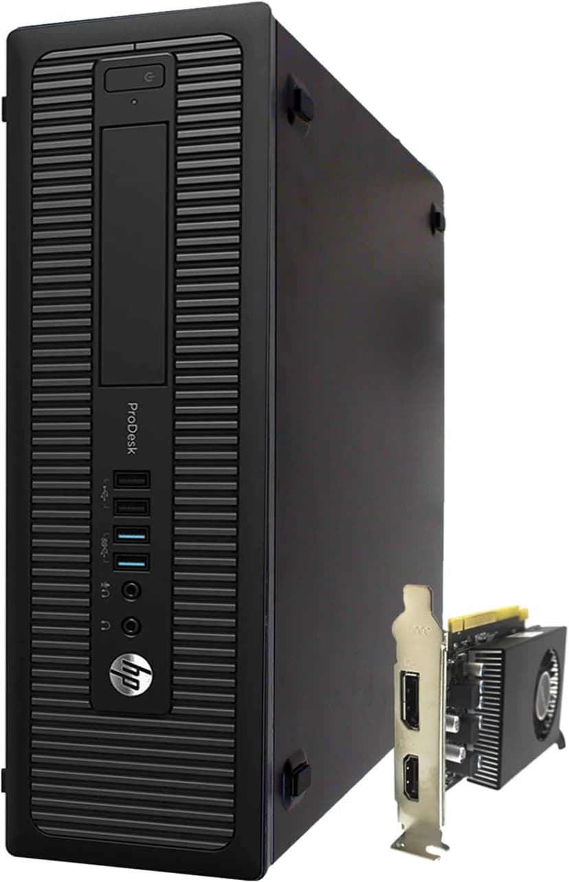 HP Video Editing CAD 800 G2 Desktop Computer PC, Intel Core i7-6500, 3.2 GHz Processor, 32GB RAM, 480GB SSD (Fast Boot) + 10TB HDD, Graphics Card RX-550 4GB GDDR5, WiFi, Windows 10 Pro (Renewed)