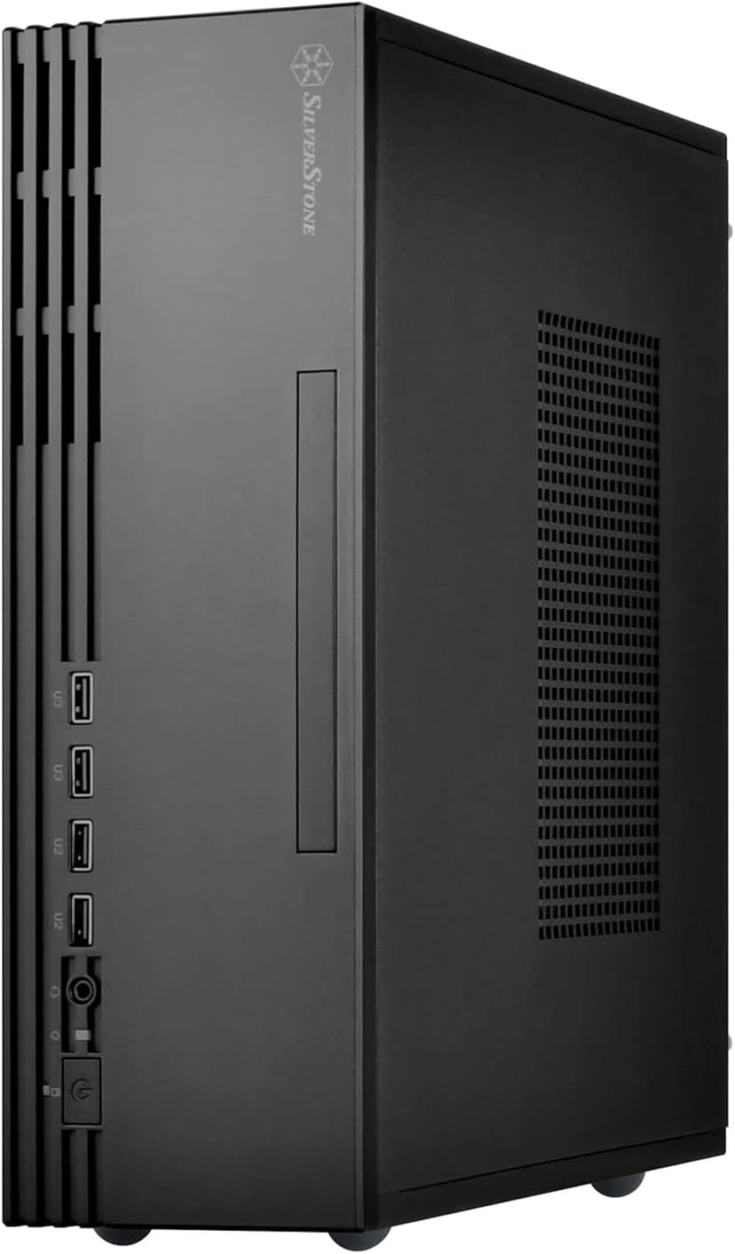 SilverStone Technology Milo 11 Slim & Compact Micro-ATX enclousre for Office or Home Theater, Requires TFX PSU (Sold Separately), SST-ML11B
