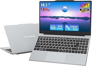 14.1" FHD Laptop for Study and Business, 4-Core CPU N5095 up to 2.9GHz, 8GB RAM 256GB SSD, Numeric Keypad, HDMI Port, Slim and Lightweight, Win11 Pro OS, 2-Year Warranty – Silver
