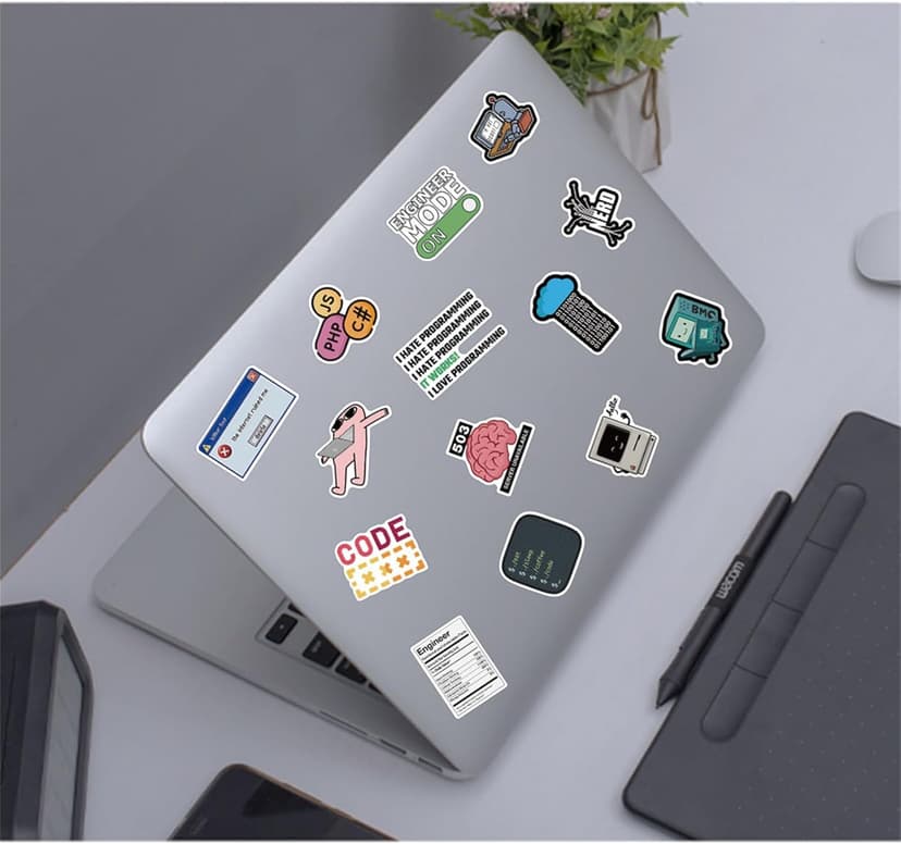 50PCS Programming Stickers Gifts for Developers Programmers Hackers Engineers, Icicrim Program Stickers for Laptop Computer Water Bottles Luggage Vinyl Waterproof Decals
