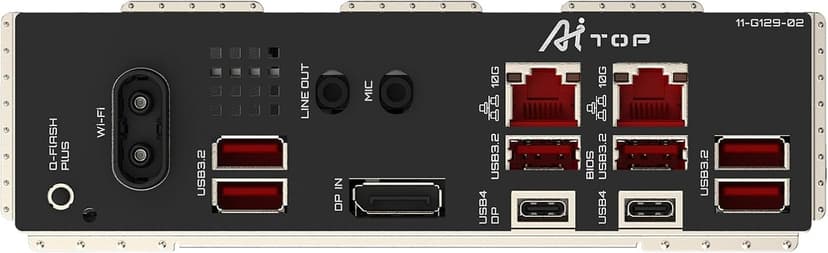 GIGABYTE TRX50 AI TOP sTR5 AMD TRX50 EATX Motherboard - DDR5, PCIe 5.0 M.2, PCIe 5.0, USB4 Type-C, Wi-Fi 7, Marvell 10GbE