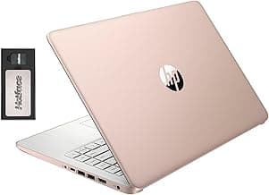 HP Stream 14" HD BrightView Laptop, Intel Celeron N4120, 16GB RAM, 288GB Storage (128GB eMMC + 160GB Docking Station Set), Intel UHD Graphics, 720p Webcam, Wi-Fi, 1 Year Office 365, Win 11 S, Gold