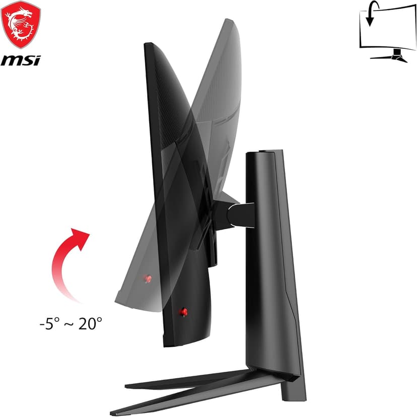MSI MAG401QR, 40" Gaming Monitor, 3440 x 1440(UWQHD), IPS, 155Hz, FreeSync Premium, HDR400, HDMI, Displayport, USB C, Tilt,Black