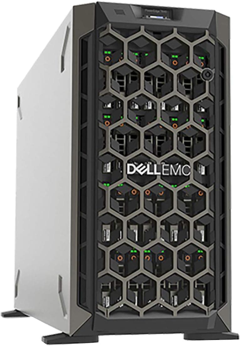 Dell PowerEdge T440 Tower Server with 2 Intel Silver 4110 8-core CPUs, 128GB DDR4 RAM, 16TB 12Gb SAS HDDs, RAID (Renewed)