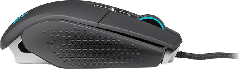 Corsair M65 RGB Ultra Tunable FPS Gaming Mouse Marksman 26,000 DPI Optical Sensor, Optical Switches, AXON Hyper-Processing Technology, Sensor Fusion Control, Tunable Weight System - Black