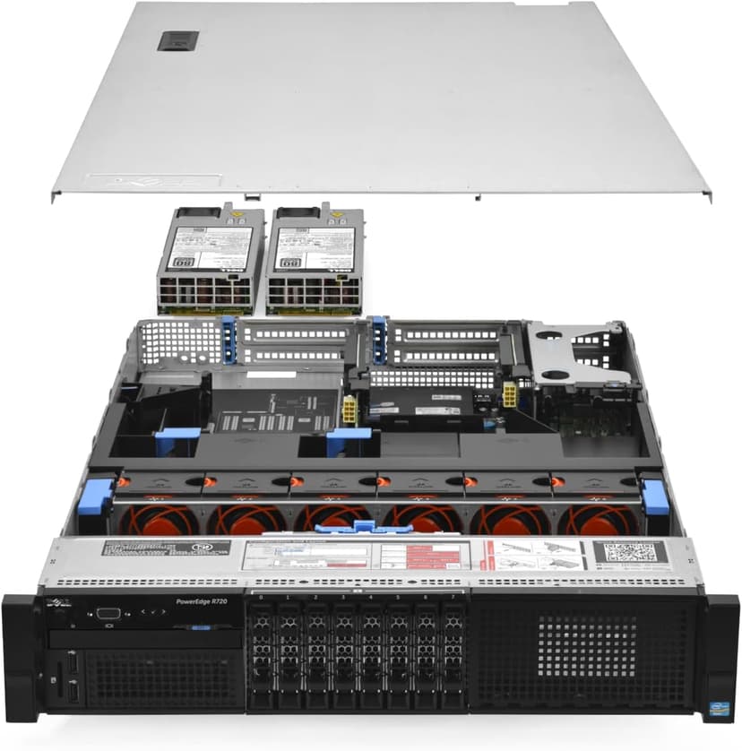 Dell PowerEdge R720 Server 2X E5-2690 2.90Ghz 16-Core 192GB H710 (Renewed)