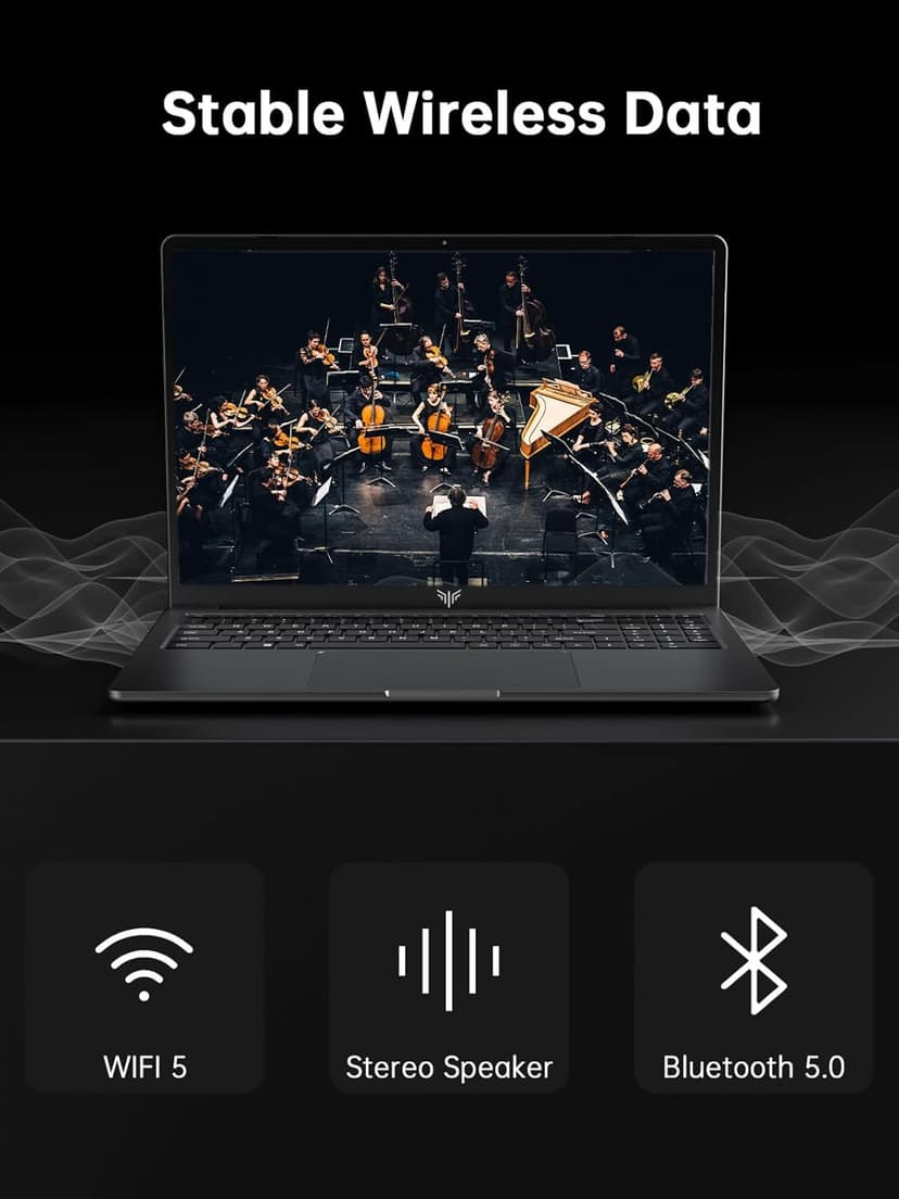 16.0-inch Gaming Laptop, 16GB DDR4 512GB SSD Laptop Computer, Windows 11 Laptop with 12th Quad-Core Processor(Up to 3.6GHz), 1920P FHD Display, WiFi 6, USB3.2, Type_C