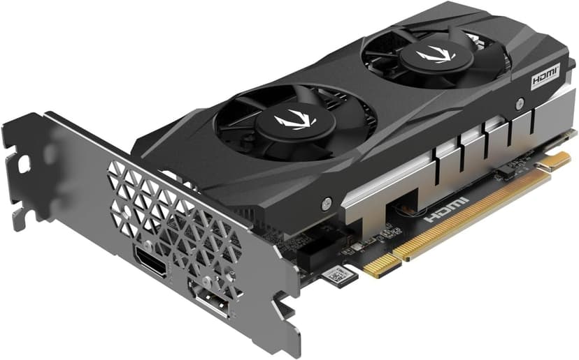 ZOTAC Gaming GeForce RTX 3050 6GB GDDR6 Low-Profile 96-bit 14 Gbps PCIE 4.0 Super Compact Gaming Graphics Card, ZT-A30510L-10L