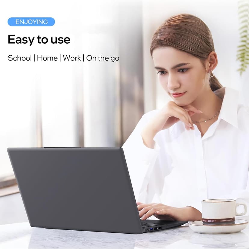 Laptop Computer, 8GB RAM, 128GB SSD, Quad-Core N5095 Processor Laptop, 14" HD Display Laptops, Support WiFi 5, Bluetooth 5.0, USB 3.0, Webcam, Pre-Installed Office Pro Plus 2024