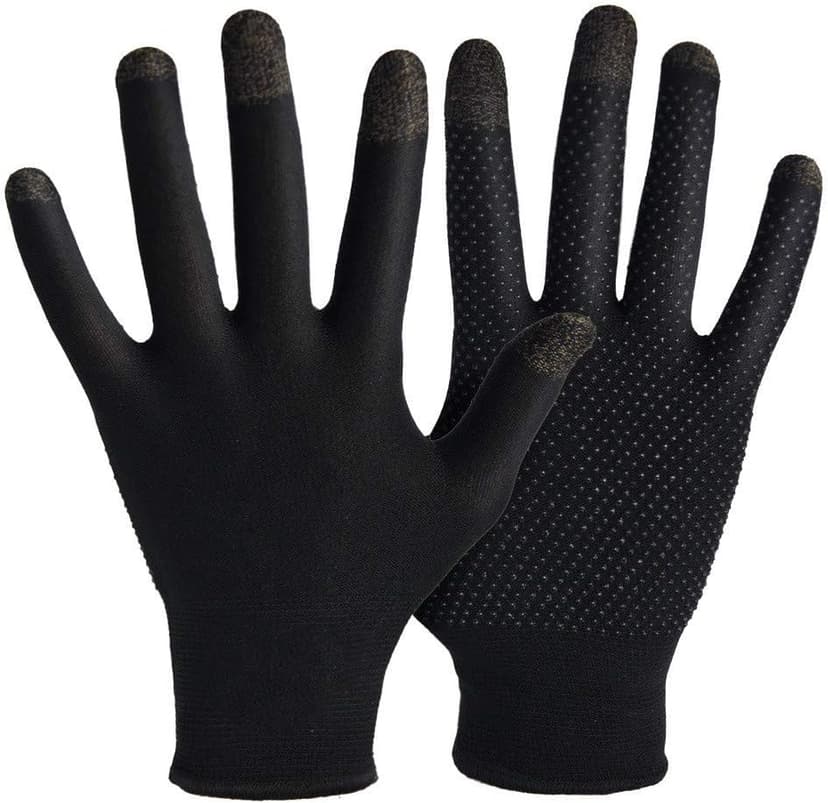 Gaming Gloves for Touchscreen, High-Sensitive Anti-Sweat Breathable Seamless Game Gloves for PUBG Mobile/Knives Out/Rules of Survival