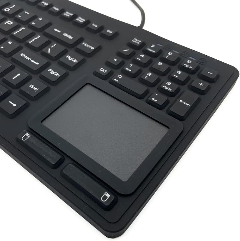 DSI Industrial Waterproof Keyboard 107 Keys with Touchpad Latest Version