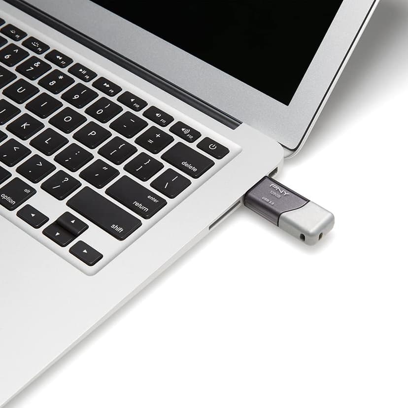 PNY 128GB Turbo Attaché 3 USB 3.0 Flash Drive 5-Pack – Grey, P-FD128X5TBOP-MP, 100MB/s, Light-Weight Durable - Data Storage and Transfer