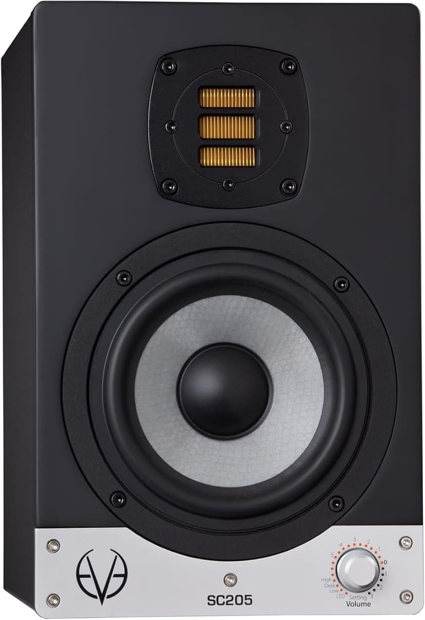 EVE AUDIO SC205 Active 2-Way Nearfield Studio Monitor with Compact Design, 5-Inch SilverCone Woofer, and Accurate Signal Reproduction