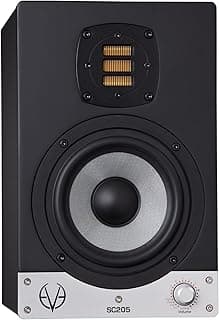 EVE AUDIO SC205 Active 2-Way Nearfield Studio Monitor with Compact Design, 5-Inch SilverCone Woofer, and Accurate Signal Reproduction
