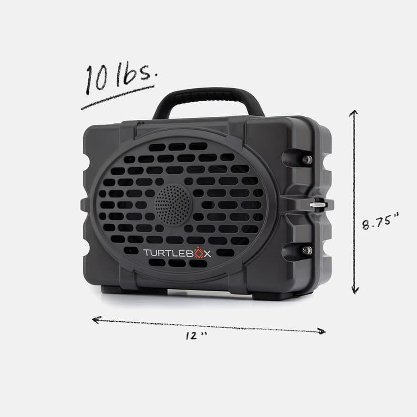 Turtlebox Original Gen 3: Portable Outdoor Bluetooth Speaker – Ultra-Loud (120dB), Waterproof (IP67), Rugged, Impact-Resistant, 3-Day Battery | Party Mode: Unlimited Pairing Stereo, Gray/Hot Pink