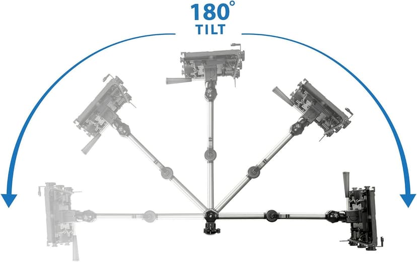 Mount-It! Laptop Vehicle Mount, No-Drill Computer Seat Mount, Full Motion Adjustable Design for Auto, Truck, Car, Van Use