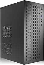 matx case,itx case,High Airflow Micro ATX PC Case, Support MATX, Mini-ITX, Micro ATX case Slim with USB3.0x1 I/O Port, Black Without Fans