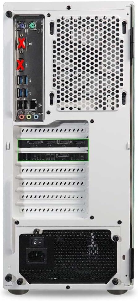 ViprTech Rebel 4.0 Gaming PC - AMD Ryzen 7 (4.1Ghz Turbo), RTX 4060 8GB, 32GB DDR4 3200, 1TB NVMe SSD, VR-Ready, Streaming, WiFi BT, RGB, Win 11 Pro, Prebuilt Desktop Computer White