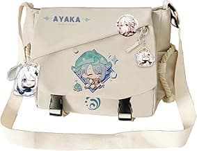 Game Handbag Sangonomiya Kokomi Crossbody Bag Single Shoulder Bag Adult Single Shoulder Backpack White Bag