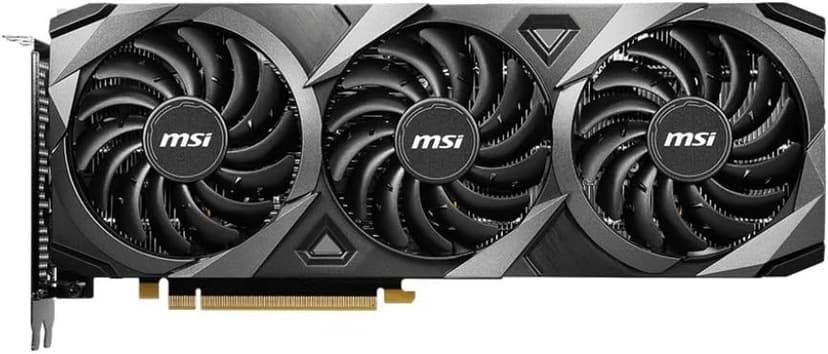 MSI Gaming GeForce RTX 3060 12GB 15 Gbps GDRR6 Boost Clock: 1807 MHz 192-Bit HDMI/DP PCIe 4 Torx Triple Fan Ampere OC Graphics Card (RTX 3060 Ventus 3X 12G OC)