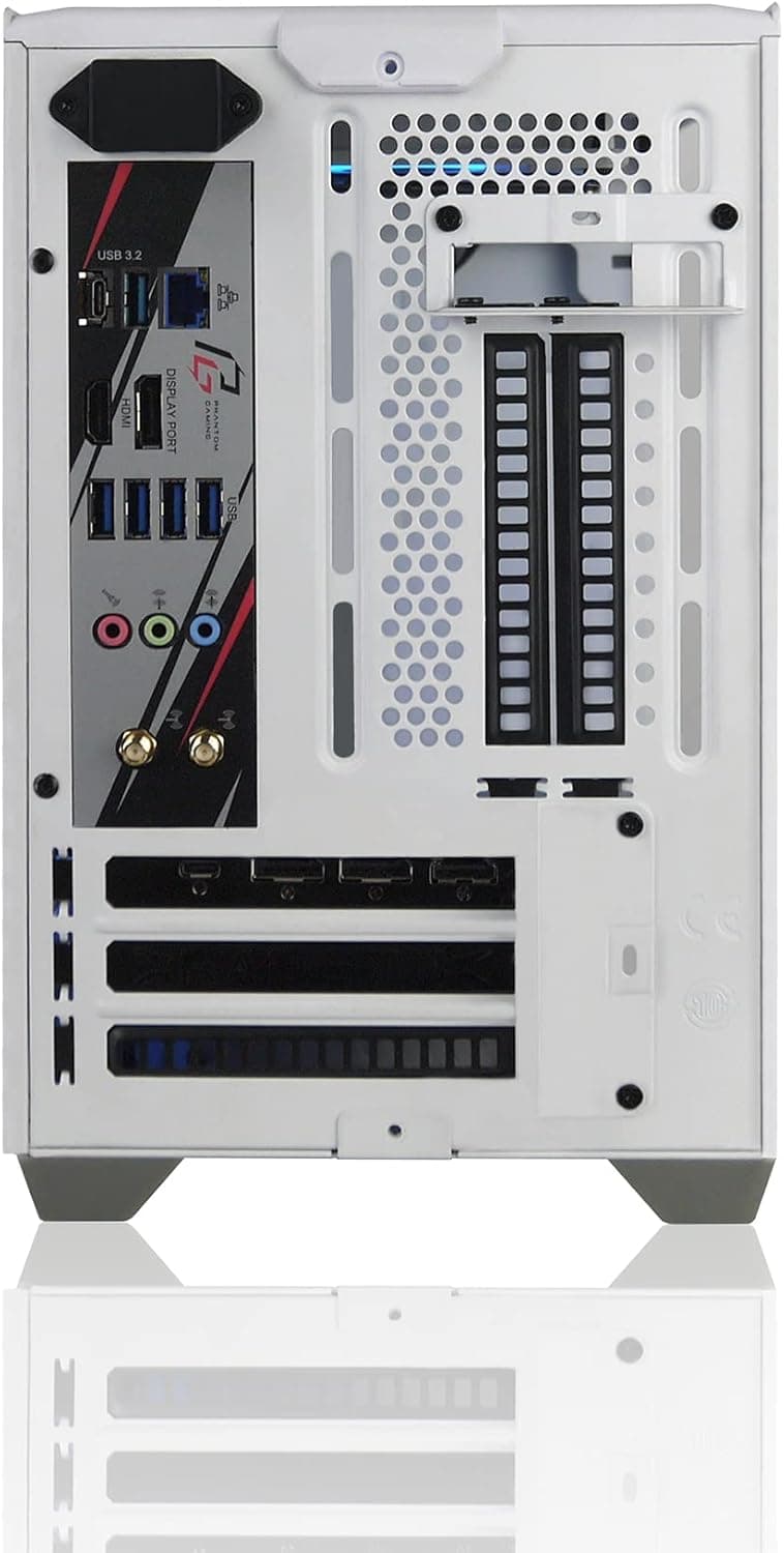 AVGPC Mini Gaming PC AMD 4.6 GHz Max Boost AMD Ryzen 7 5700G 8-Core CPU with Radeon Graphics Cools with Gaming Cooler 16GB DDR4 3200, White1TB m.2 NVMe SSD, WiFi & Win 10