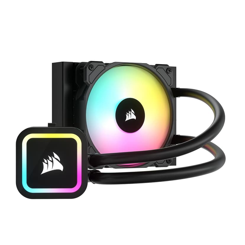 Corsair H60x RGB Elite Liquid CPU Cooler - 16 Dynamic RGBLEDs - SP120 Elite Series PWM Fan with AirGuide Technology - Intel® LGA 1700, 1200, 115X, 2066, AMD® AM5/AM4 Sockets - Black