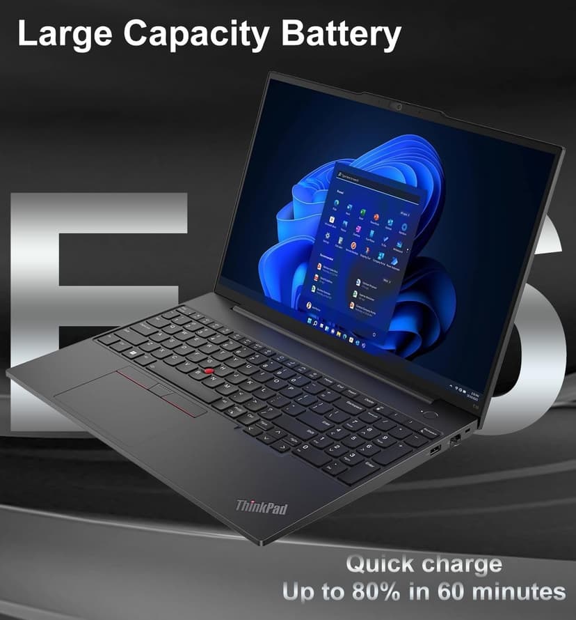 Lenovo ThinkPad E16 Business Laptop (16" FHD+ Touchscreen, Intel 13th Gen 10-Core i7-1355U, 40GB RAM, 1TB SSD) Backlit, Fingerprint, FHD Webcam, Ethernet, Thunderbolt 4, Win 11 Pro w/ AI Copilot