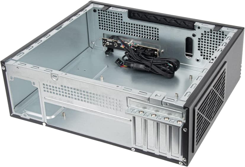SilverStone Technology Milo 11 Slim & Compact Micro-ATX enclousre for Office or Home Theater, Requires TFX PSU (Sold Separately), SST-ML11B