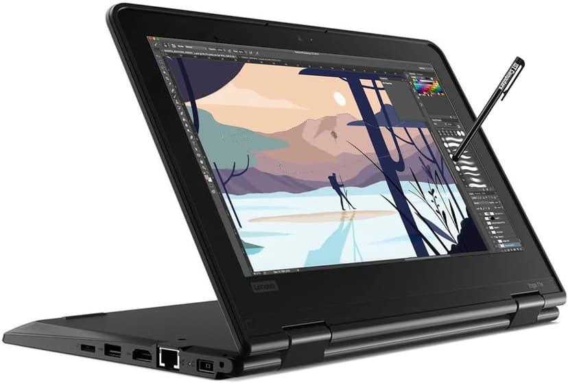 Lenovo 500w Gen 3 2-in-1 Laptop (11.6" Touchscreen, Intel Pentium N6000, 8GB RAM, 256GB SSD) Ruggedized & Water Resistant for Student & School, Webcam, Wi-Fi, IST Pen, Win 11 Home, Blue, 2024