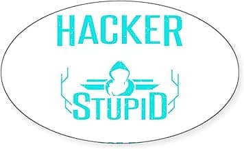 CafePress Cybersecurity Computer Hacking Ethical Hac Sticker Oval Car Bumper Sticker