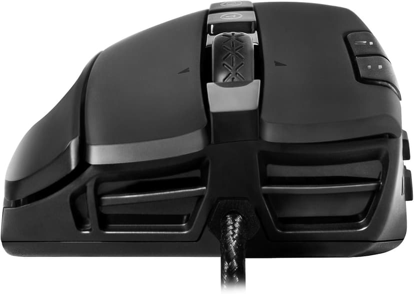 EVGA X15 MMO Gaming Mouse, 8k, Wired, Black, Customizable, 16,000 DPI, 5 Profiles, 20 Buttons, Ergonomic 904-W1-15BK-KR