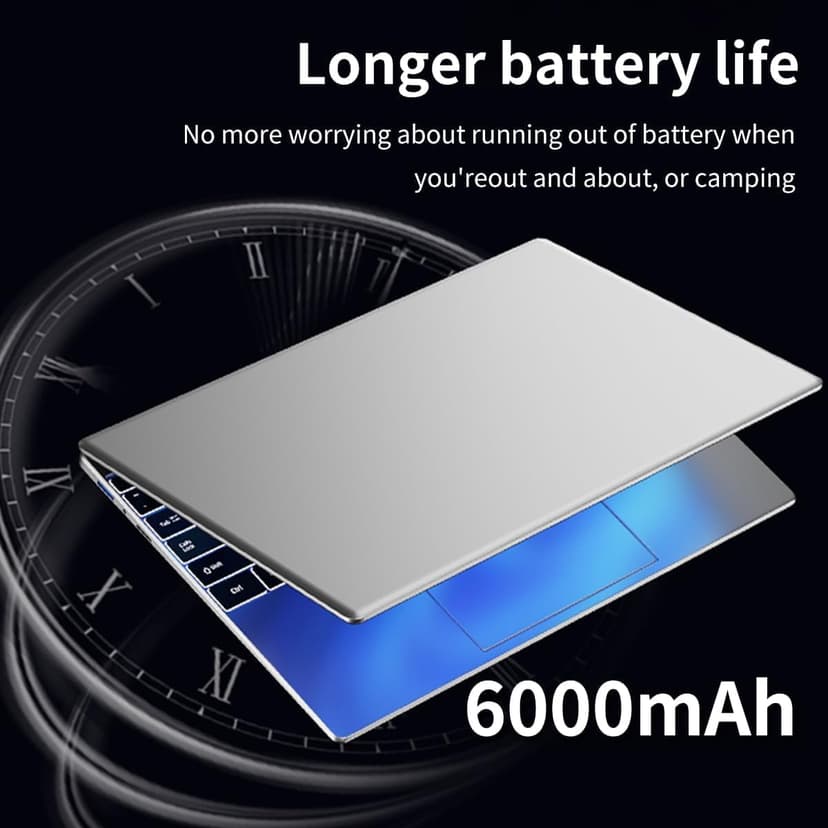 Gaming Laptop 15.6" FHD,Intel N95 Turbo Boost 3.4GHz,16GB DDR4 + 512GB SSD,RGB Backlit Keyboard & Fingerprint Unlock,Windows 11 Pro Laptop Computer for Immersive Performance