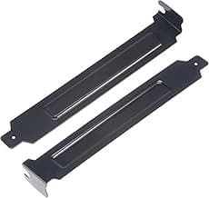 uxcell PCI Slot Covers with Screws for PC Case Dustproof Black 10pcs