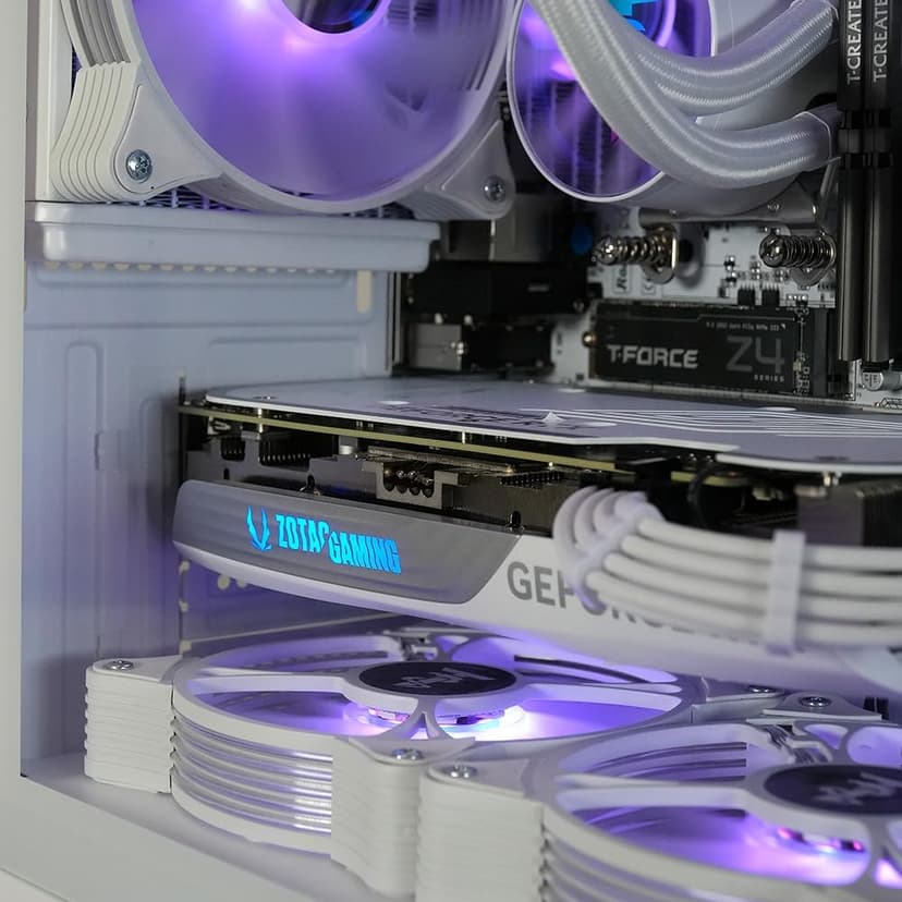 ViprTech Stryker 4.0 Liquid-Cooled PC - AMD Ryzen 7 (4.4GHz Turbo), RTX 4060 8GB, 32GB DDR4 3200, 1TB NVMe SSD, 700W PSU, WiFi BT, Win 11 Pro, RGB, Gaming Desktop Computer Prebuilt, White