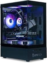 ViprTech Stryker 3.0 Liquid-Cooled PC - AMD Ryzen 7 (4.1GHz Turbo), RTX 3060 12GB, 32GB DDR4 3200, 1TB NVMe SSD, 700W PSU, WiFi BT, Win 11 Pro, RGB, Gaming Desktop Computer Prebuilt, Black