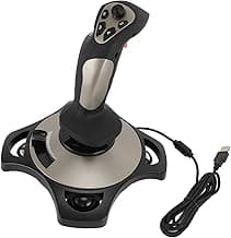 JTLB PC Flight Joystick Wired Flight Stick Flight Simulator Control Joystick with Vibration Function Throttle Control for PC Computer Laptop for Win 7 8 10 11