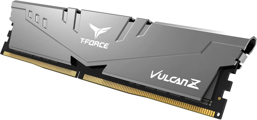 TEAMGROUP T-Force Vulcan Z DDR4 DRAM 16GB Kit (2x8GB) 3200MHz Desktop Memory Module (PC4-25600) CL16 Ram (Gray) - TLZGD416G3200HC16FDC01