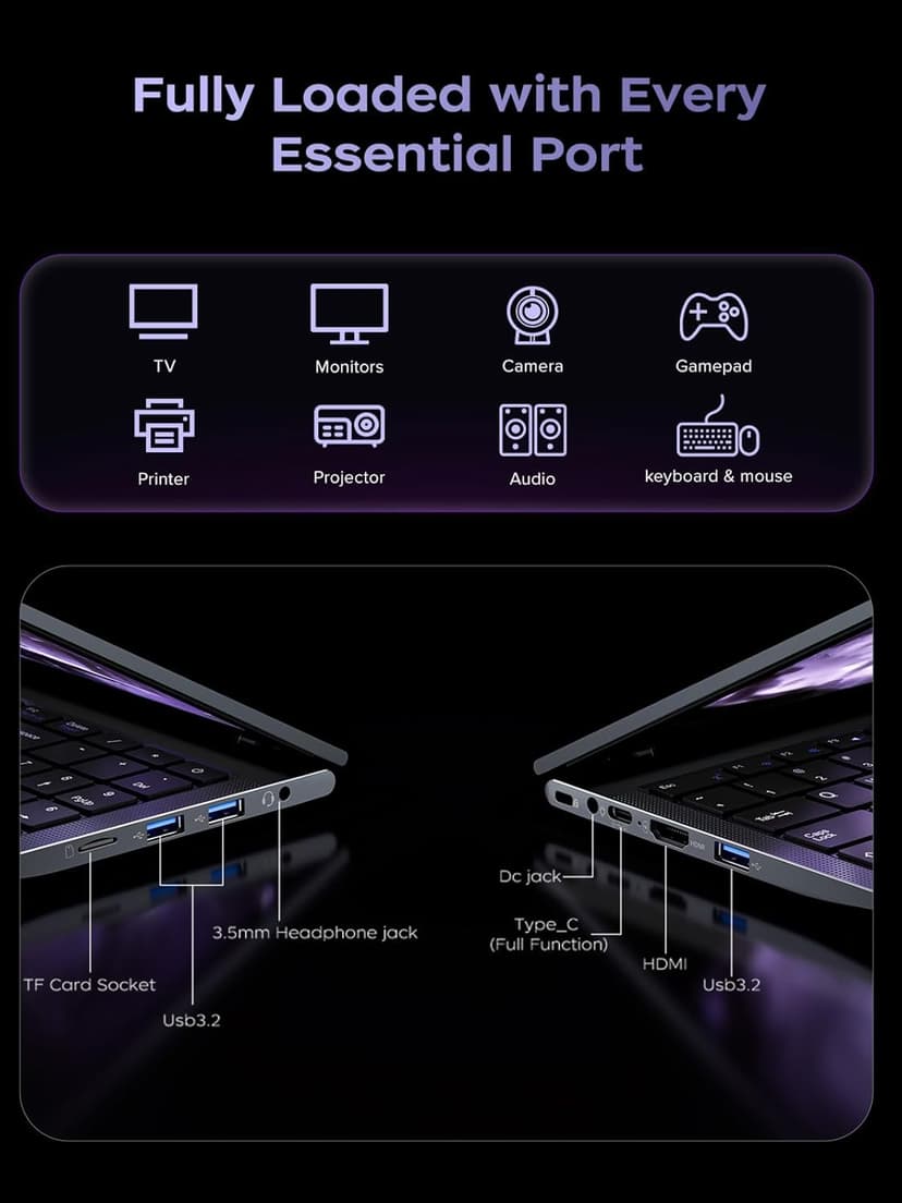 Laptop Computer,15.6'' FHD Display Laptop with AMD Ryzen 7 5700U Processor(8C/16T,Up to 4.3Hz), 16GB DDR4x2 512GB SSD Notebook Computer with Numeric Keyboard, WIFI6
