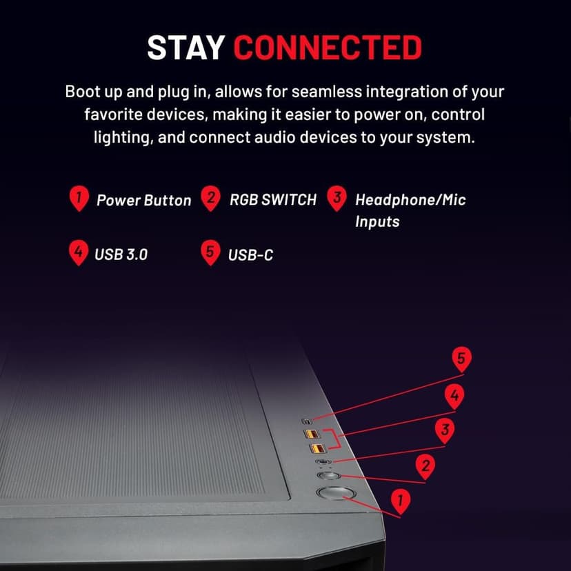 Skytech Rampage Gaming PC Desktop, Ryzen 7 9700X 3.8 GHz (5.5GHz Turbo Boost), NVIDIA RTX 5070 Ti 16GB GDDR7, 1TB Gen4 SSD, 32GB DDR5 RAM 5600 RGB, 850W Gold PSU, 360mm ARGB AIO, Wi-Fi, Win 11